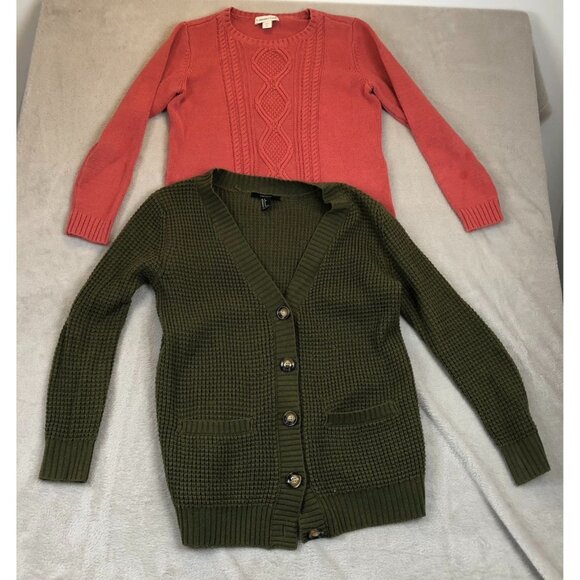 Forever 21 Coldcreek Water Womens Cardigan Sweater Lot of 2 Small Knit Cozy - Picture 16 of 16
